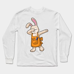 Bunny as Hairdresser with Comb & Scissors Long Sleeve T-Shirt